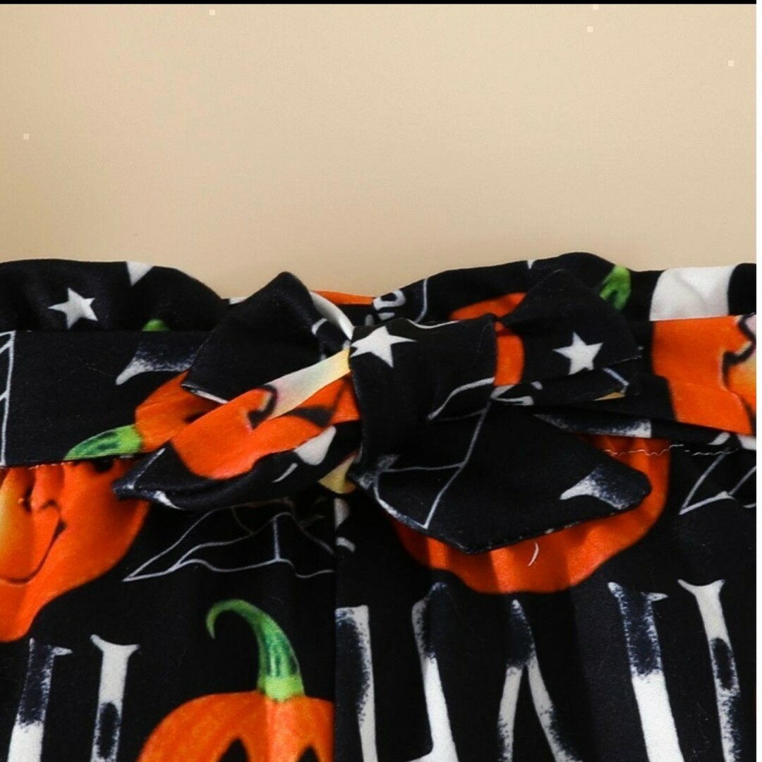 ハロウィン【6-9M】 セットアップ　3点セット　パンプキン　かぼちゃ パンツ