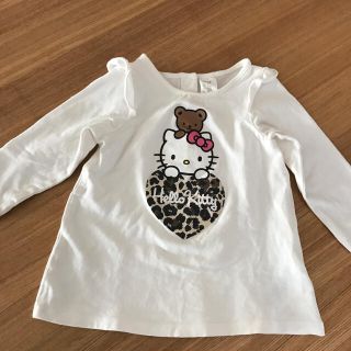 エイチアンドエム(H&M)のレオパードとキティちゃん♡フリルロンT♡(Ｔシャツ)