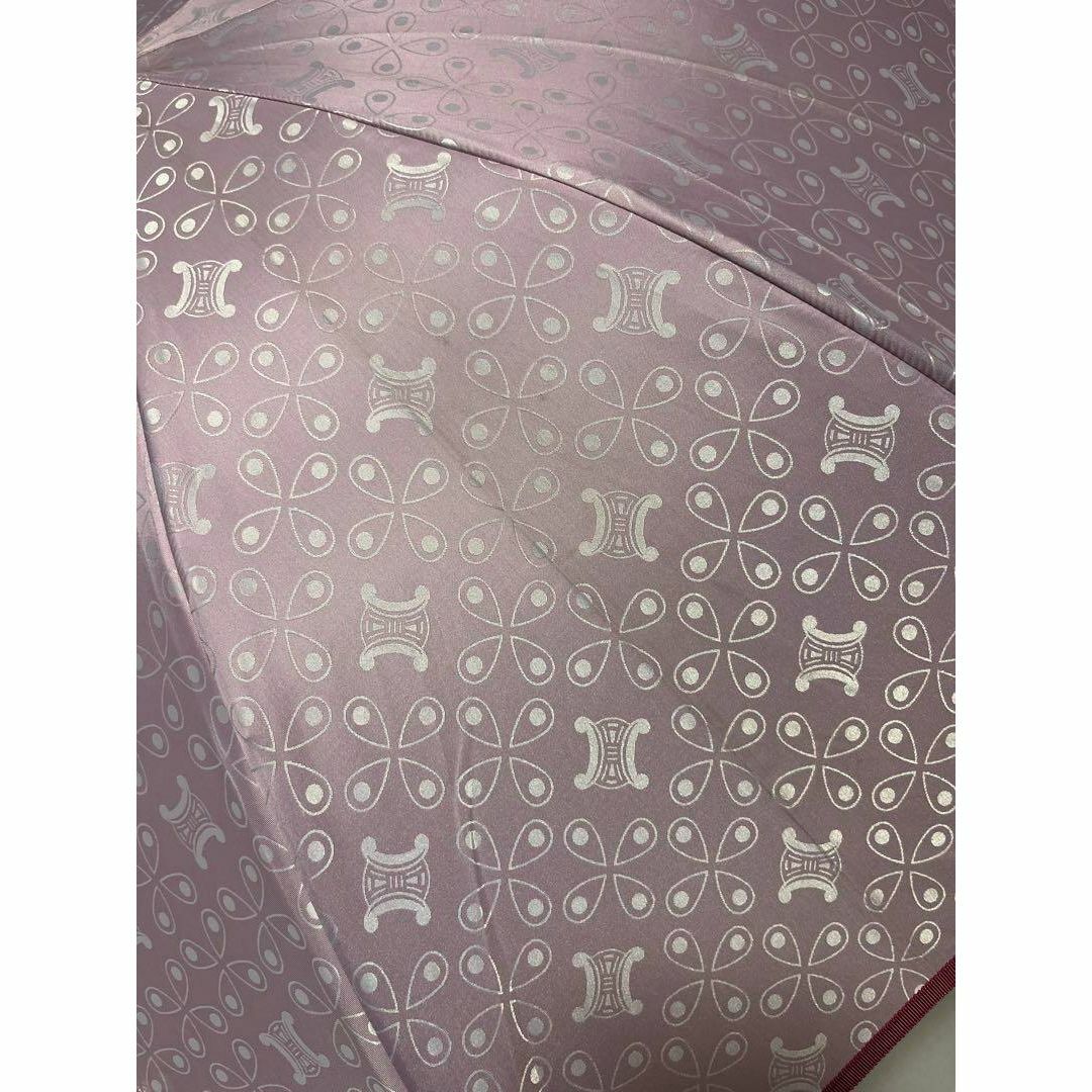 【希少】美品　CELINE　セリーヌ　総柄　ピンク　傘　68cm　かわいい