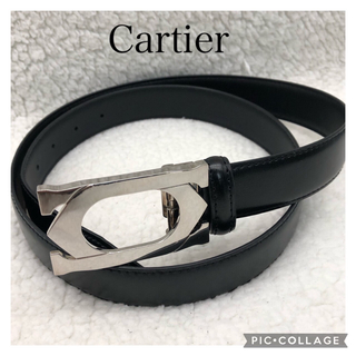 カルティエ(Cartier)の✨美品✨Cartier カルティエ　レザーベルト　コネクトクロス　ダブルC　(ベルト)