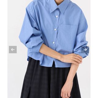 イエナ(IENA)のOrganic cotton クロップドシャツ(シャツ/ブラウス(長袖/七分))