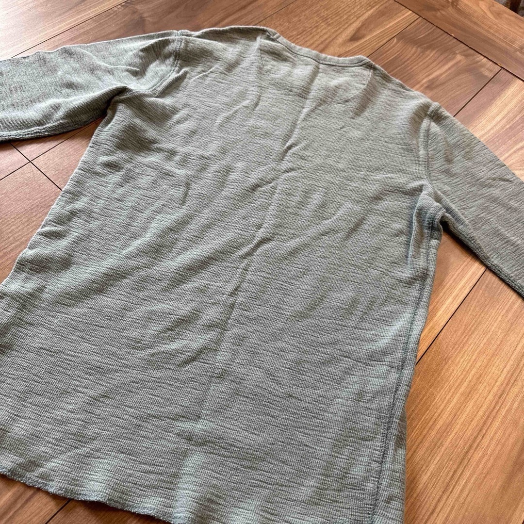 GAP(ギャップ)のGAP くすみブルーのシンプルカットソー　長袖　レディースにも メンズのトップス(Tシャツ/カットソー(七分/長袖))の商品写真