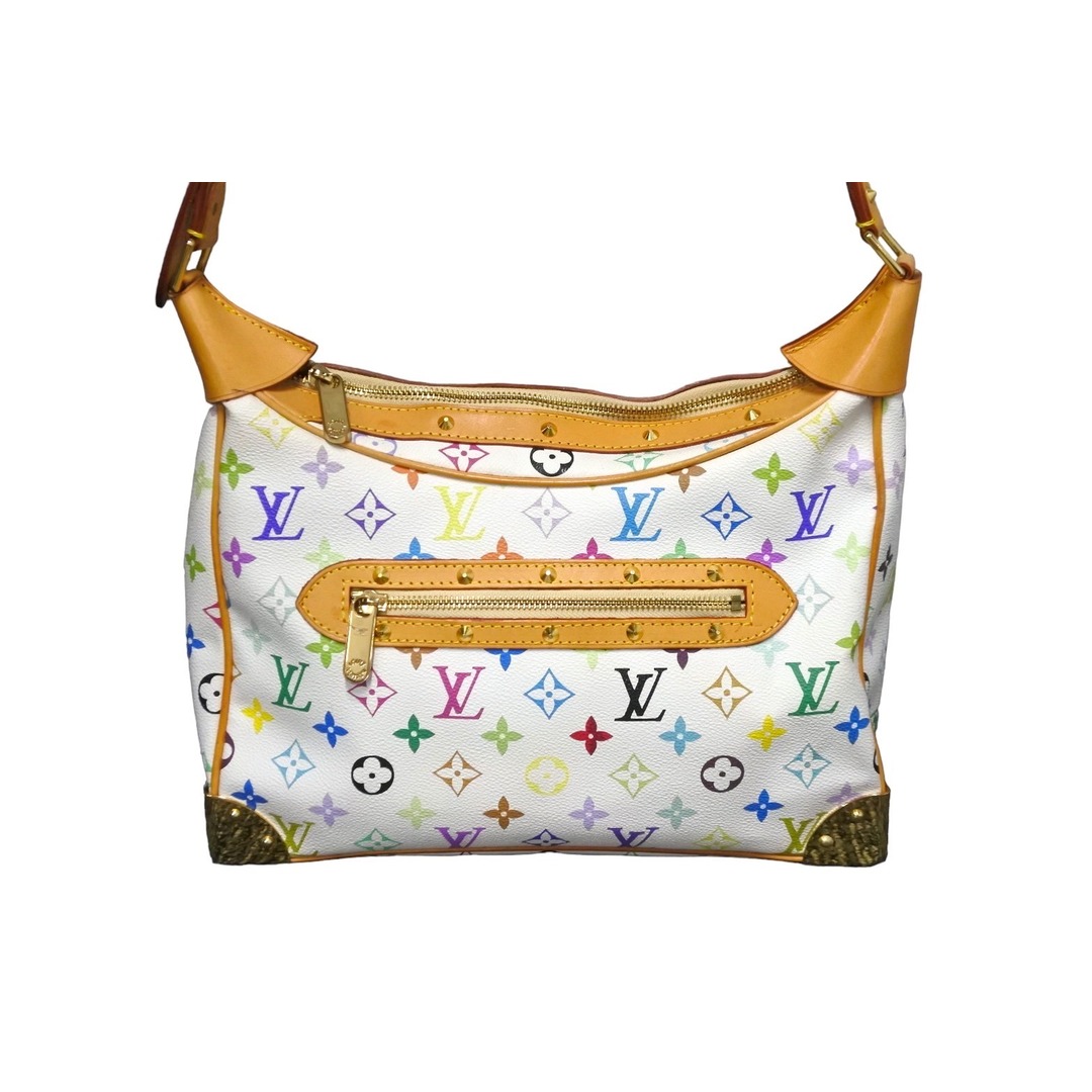 LOUIS VUITTON ルイヴィトン 村上隆 ショルダーバッグ モノグラムマルチ ブローニュ M92660 美品  56155