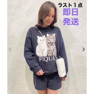 ジェラートピケ(gelato pique)のジェラート ピケ　ツインキャット　プルオーバー＆ショートパンツ　上下セット★新品(ルームウェア)