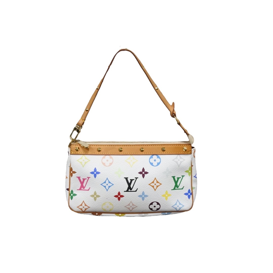 LOUIS VUITTON ルイヴィトン ハンドバッグ ポシェット アクセソワール モノグラム ブロン M92649 ゴールド金具 美品 中古  56101 | フリマアプリ ラクマ