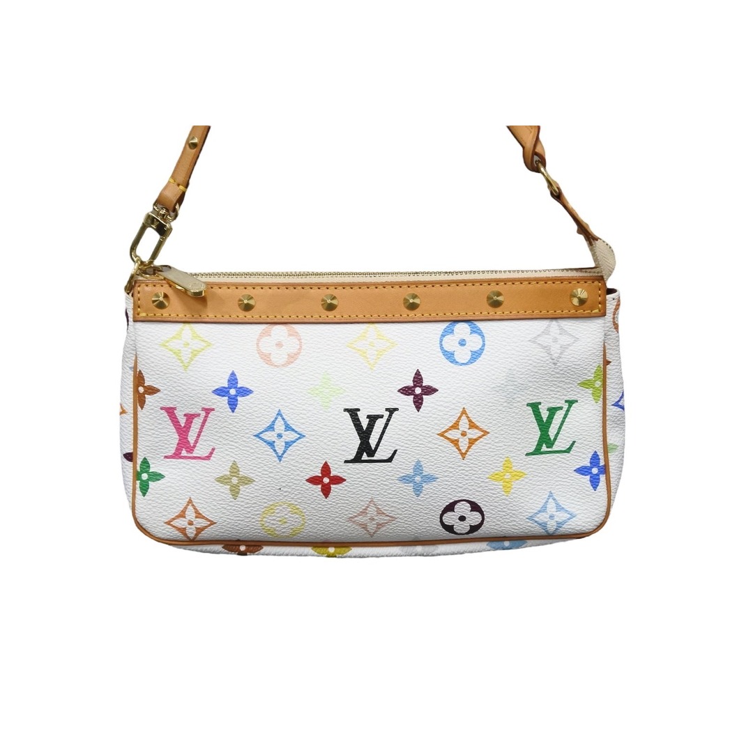 LOUIS VUITTON ルイヴィトン ハンドバッグ ポシェット アクセソワール モノグラム ブロン M92649 ゴールド金具 美品 中古  56101