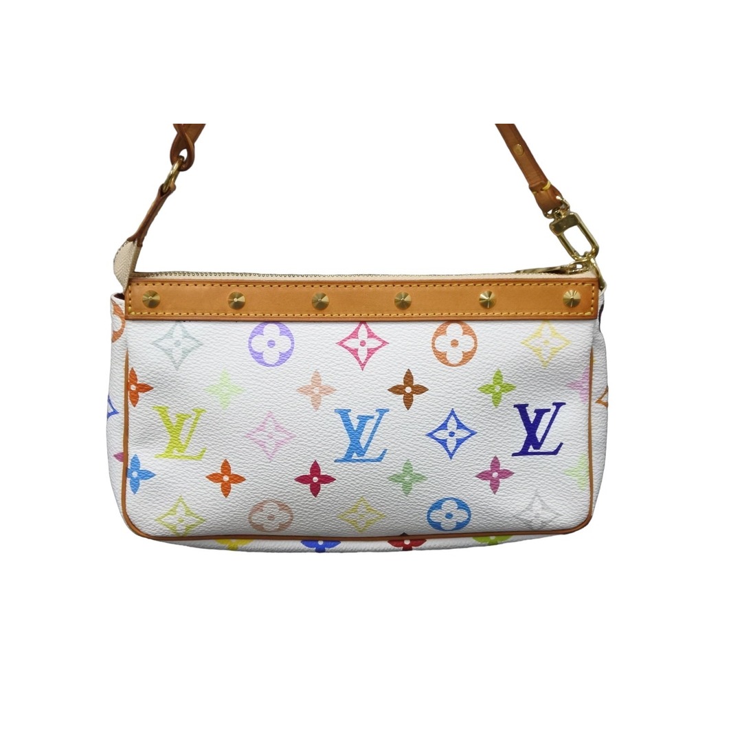 LOUIS VUITTON ルイヴィトン ハンドバッグ ポシェット アクセソワール モノグラム ブロン M92649 ゴールド金具 美品 中古  56101