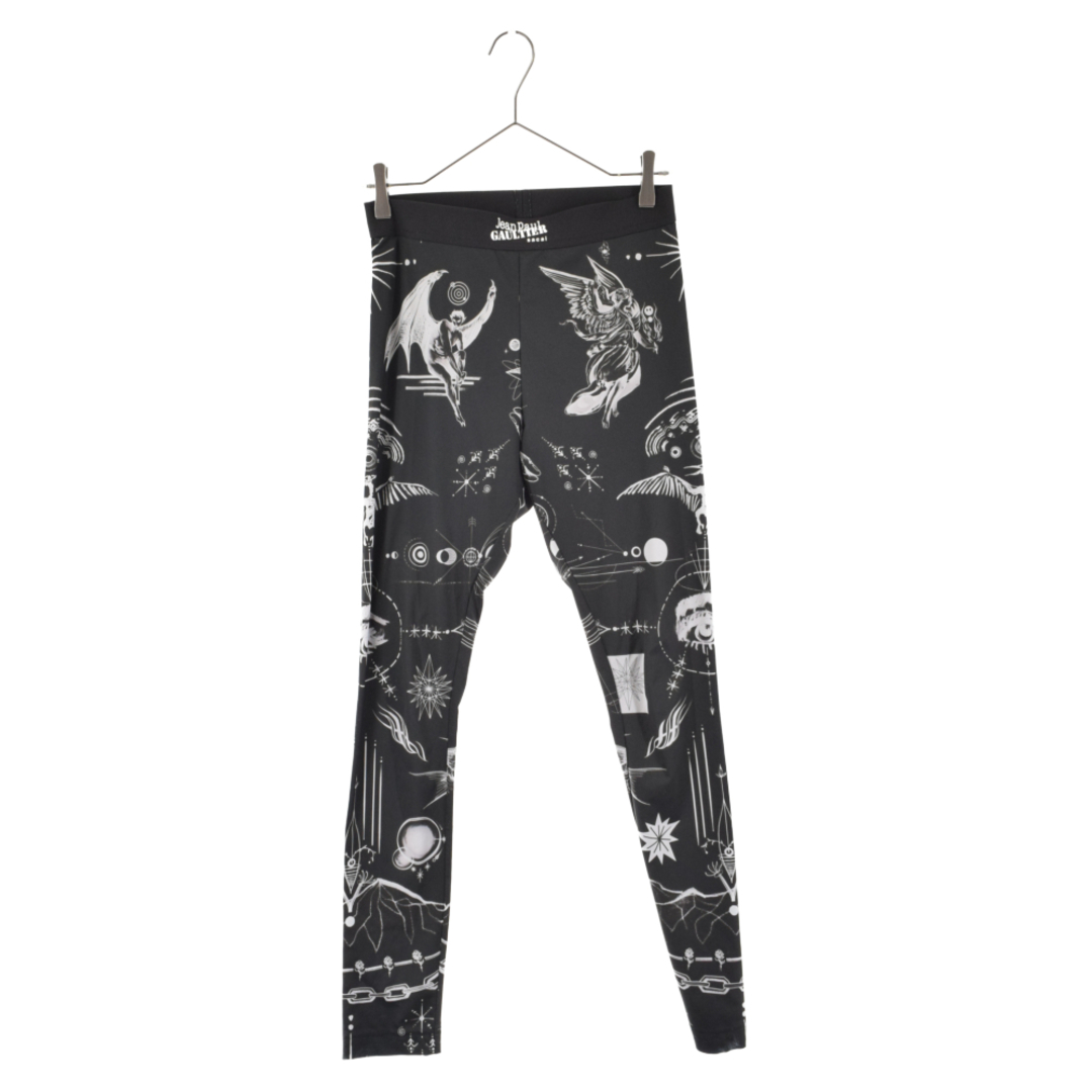 Sacai サカイ 22SS×Jean paul gaultter ジャン ポール ゴルチエ グラフィック 総柄 レギンス パンツ ブラック レディース | フリマアプリ ラクマ