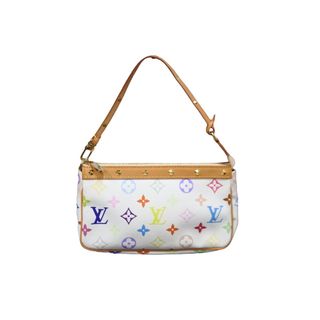 LOUIS VUITTON ルイヴィトン 村上隆 ショルダーバッグ モノグラムマルチ ブローニュ M92660 美品  56155