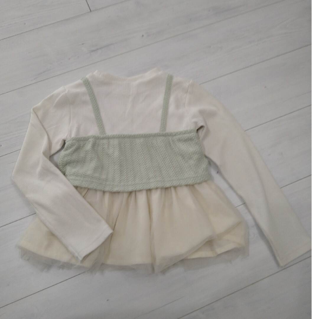 petit main(プティマイン)のビスチェドッキングロンＴ キッズ/ベビー/マタニティのキッズ服女の子用(90cm~)(Tシャツ/カットソー)の商品写真