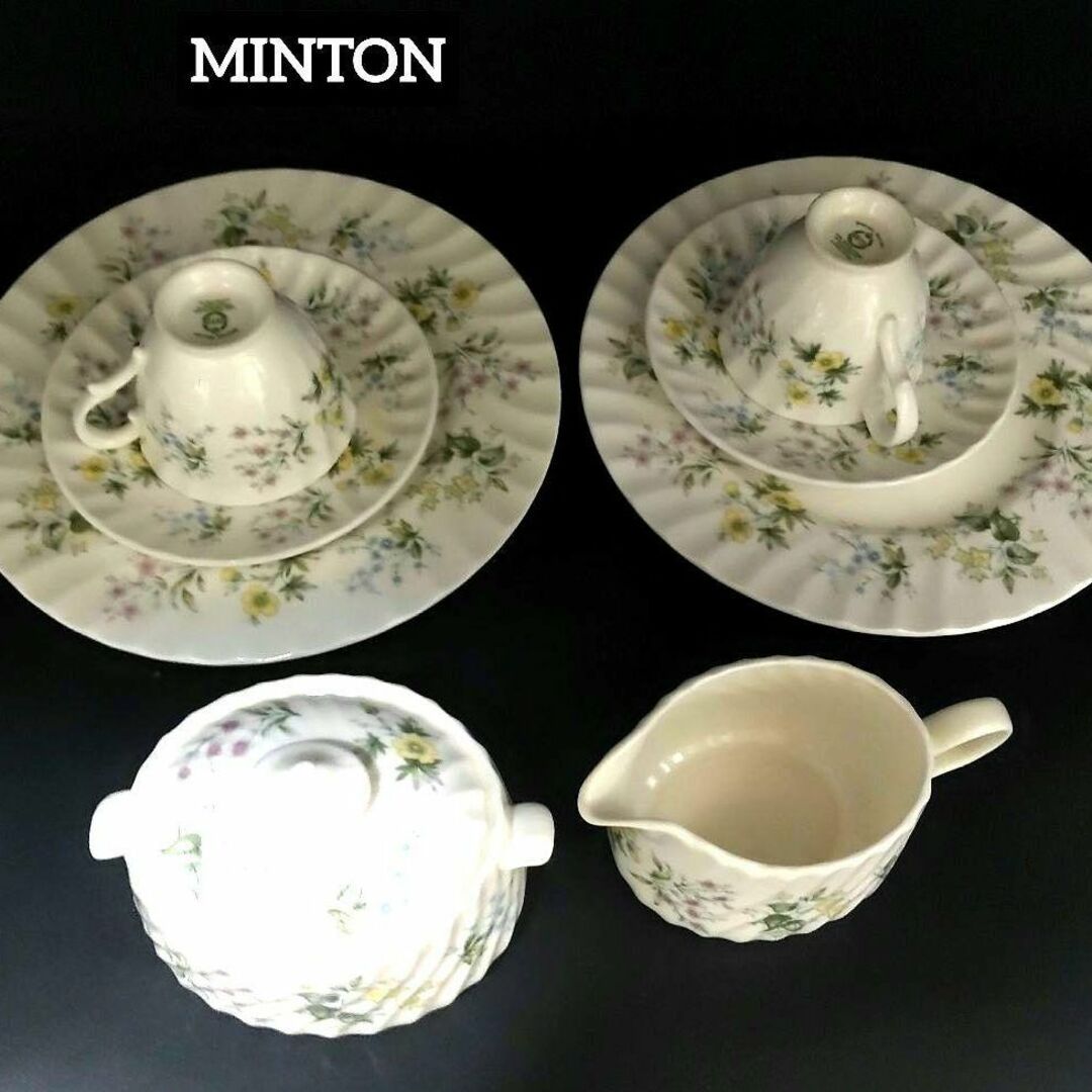 MINTONミントンソーサー シュガーポット クリーマー コーヒーカップセット-