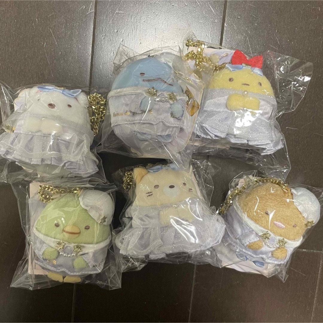 メゾンドフルール すみっコぐらし バッグチャーム 6体セット ① メゾンドフルール すみっコぐらし バッグチャーム 6体セット ①
