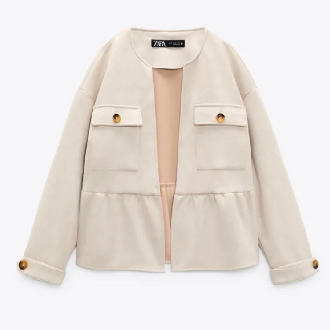 ZARA - 試着のみ⭐︎zaraフェイクスエードジャケットの通販 by ZARA - 試着のみ⭐︎zaraフェイクスエードジャケットの通販 by