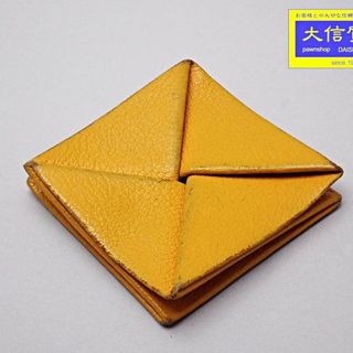 エルメス(Hermes)のHERMES エルメス コインケース ズール G刻印 オレンジイエロー 中古B 【送料無料】 A-8265(コインケース)