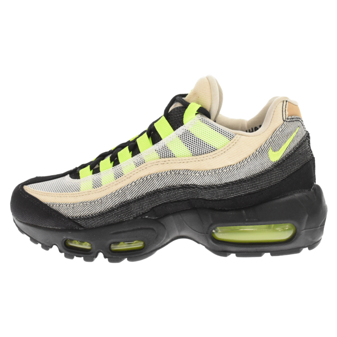 NIKE ナイキ ×DENHAM AIR MAX 95 VOLT エアマックス 95 ボルト ローカットスニーカー ボルト ブラック/ホワイト US6/24cm DD9519-00127センチワイズ