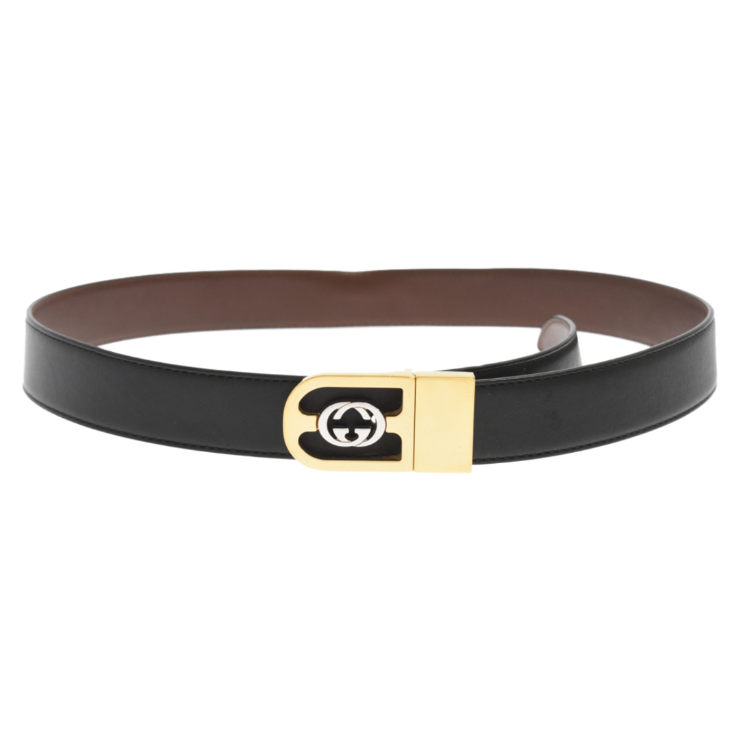 Gucci - GUCCI グッチ インターロッキングG バックルベルト ブラック