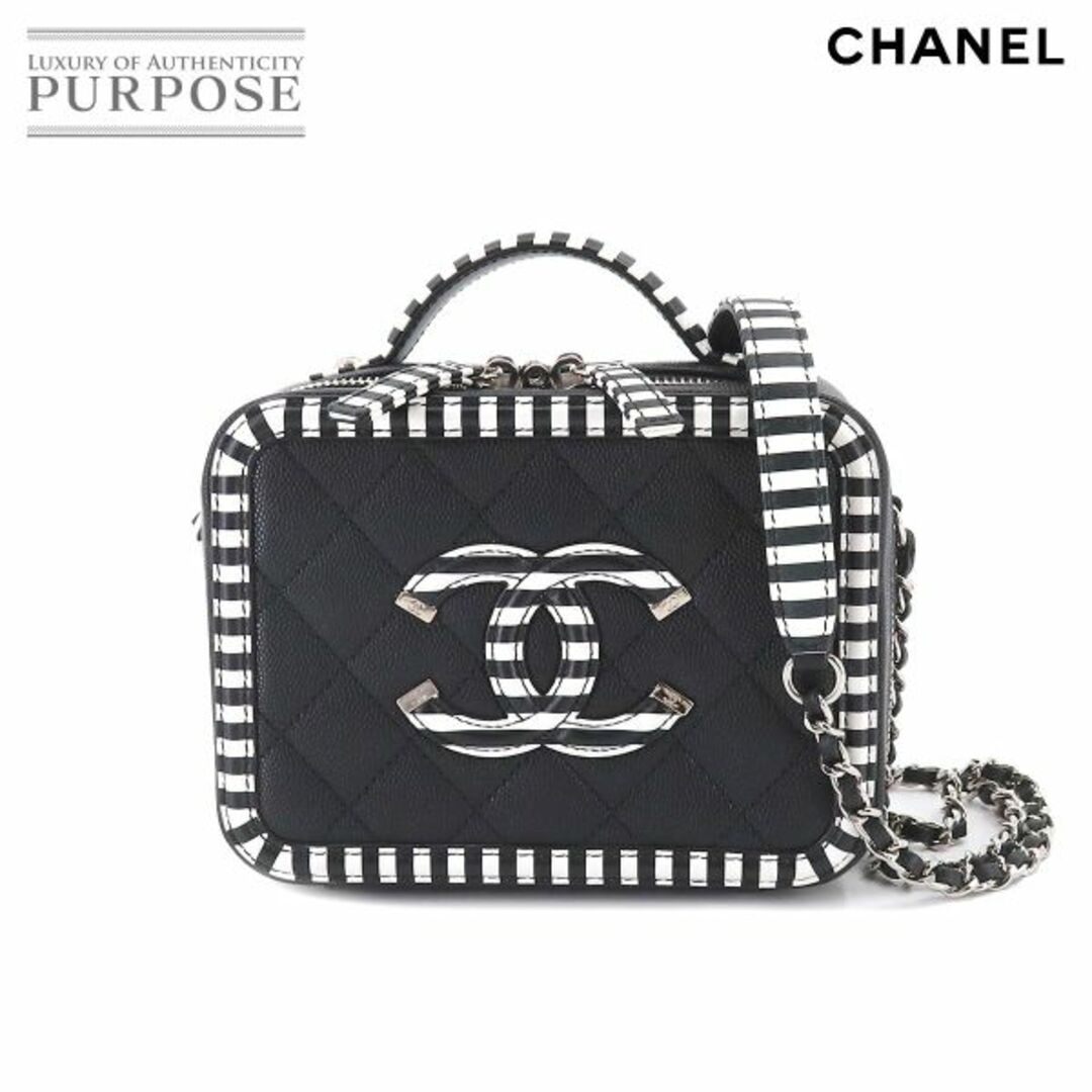 未使用 展示品 シャネル CHANEL CCフィリグリー 2way スモール バニティ ショルダー バッグ キャビアスキン ブラック A93342 VLP 90208971ブランドシャネル