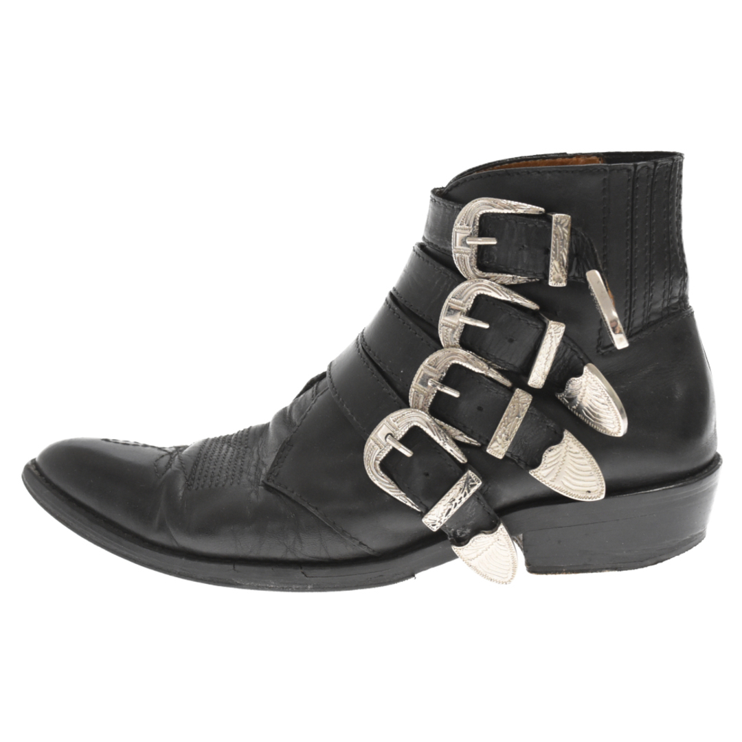 TOGA VIRILIS トーガ ビリリース LEATHER SILVER BUCKLES レザーブーツ シルバーバックル付き AJ782