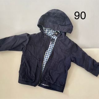 ベビーギャップ(babyGAP)のベビーギャップ　アウター　ジャケット　90 ネイビー　紺(ジャケット/上着)