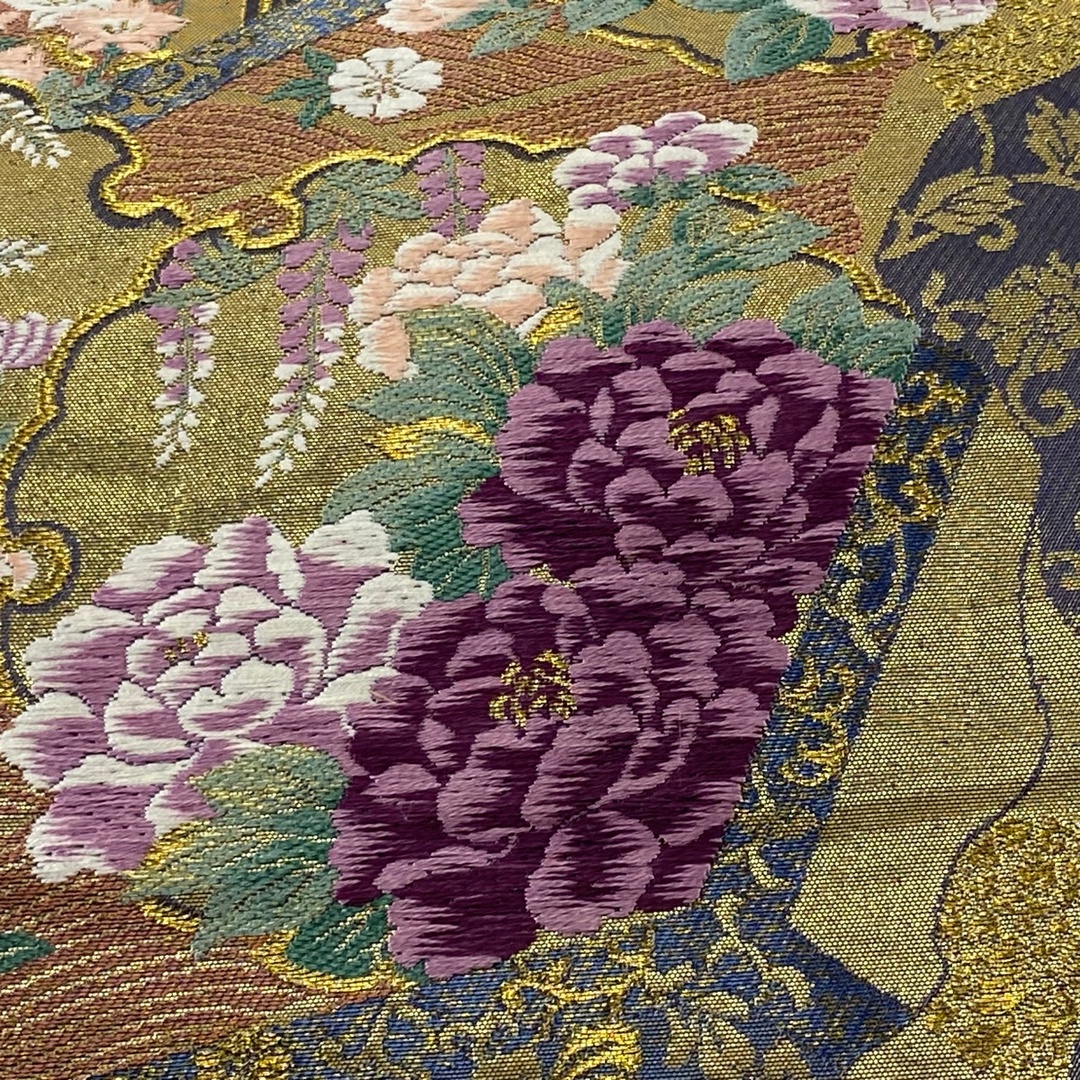 袋帯 美品 名品 六通 正絹 【中古】の通販 by バイセル ラクマ店|ラクマ 袋帯 美品 名品 六通 正絹