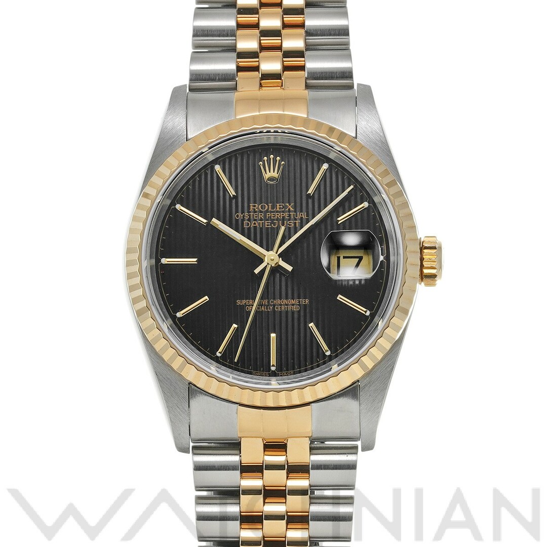 ロレックス ROLEX 16233 U番(1998年頃製造) ブラックタペストリー メンズ 腕時計