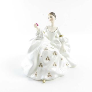 ロイヤルドルトン(Royal Doulton)の美品 ROYAL DOULTON ロイヤルドルトン H.N.2339 My Love マイラブ フィギュリン 1点 陶器人形 置物 オブジェ 貴婦人 雑貨 アンティーク SU4253W (置物)