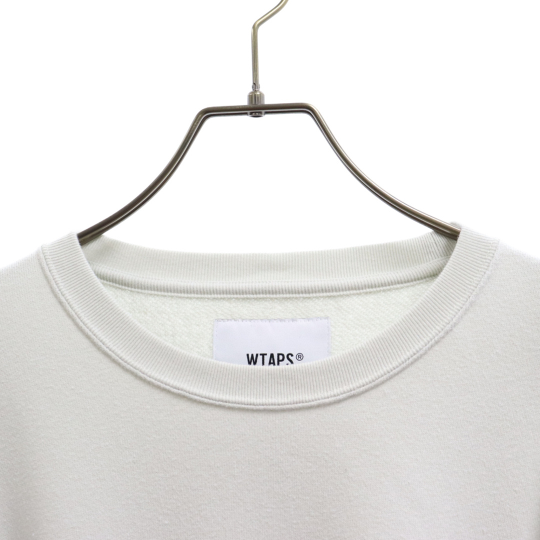 W)taps(ダブルタップス)のWTAPS ダブルタップス 22SS ACADEMY SWEATSS フロントロゴプリント クルーネックスウェットプルオーバー 長袖トレーナー 221ATDT-CSM18 ライトグレー メンズのトップス(スウェット)の商品写真