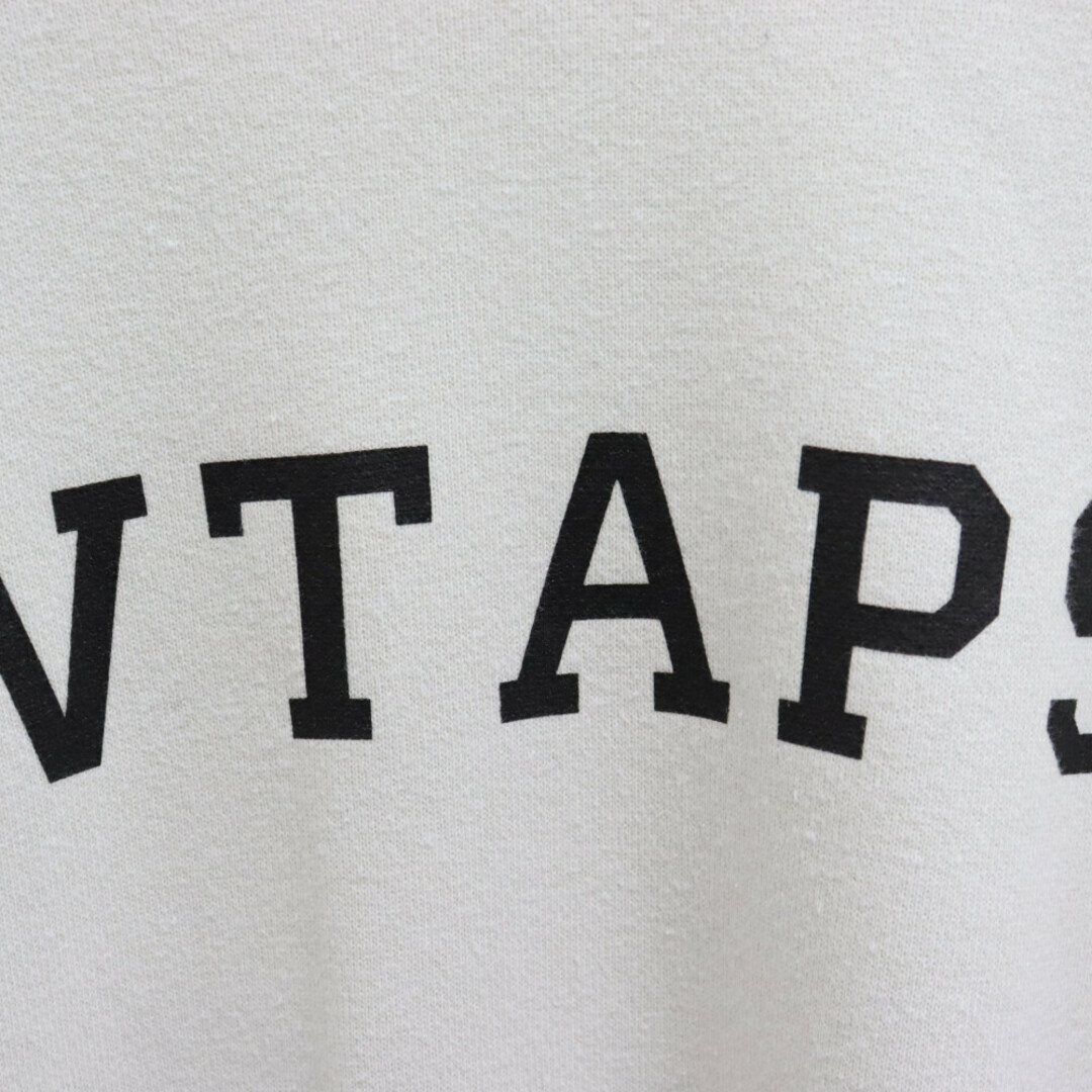 W)taps(ダブルタップス)のWTAPS ダブルタップス 22SS ACADEMY SWEATSS フロントロゴプリント クルーネックスウェットプルオーバー 長袖トレーナー 221ATDT-CSM18 ライトグレー メンズのトップス(スウェット)の商品写真