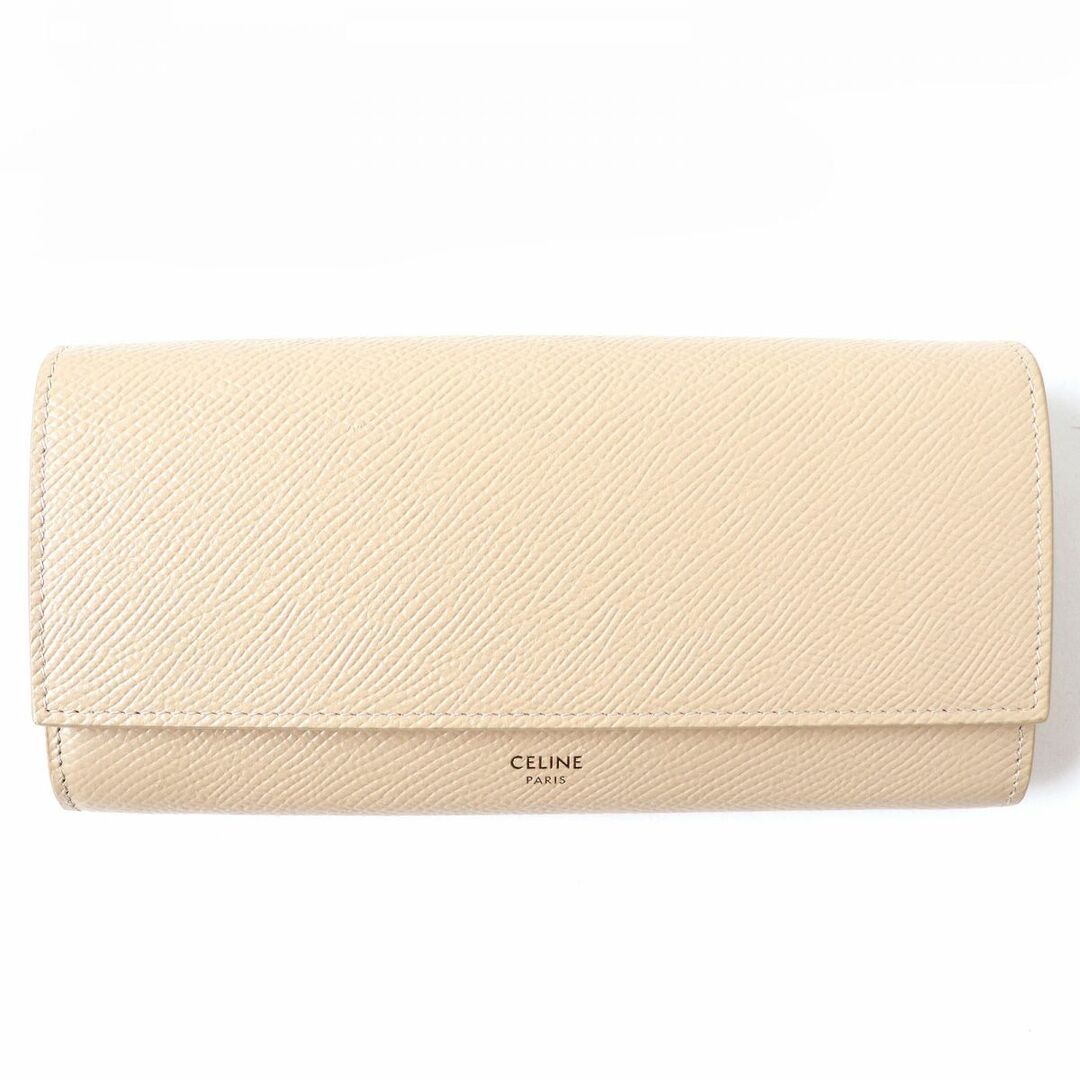 美品 CELINE ラージフラップ 長財布