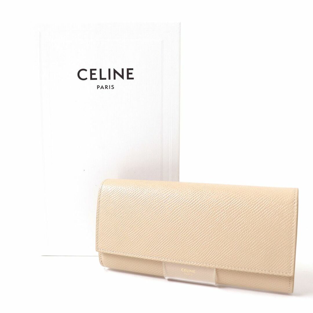 美品 CELINE ラージフラップ 長財布