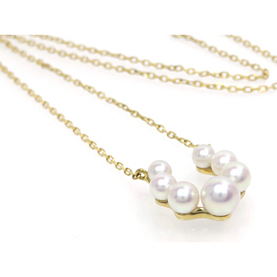 MIKIMOTO(ミキモト)の【現行モデル】MIKIMOTO ミキモト K18 パール ホースシューネックレス レディースのアクセサリー(ネックレス)の商品写真