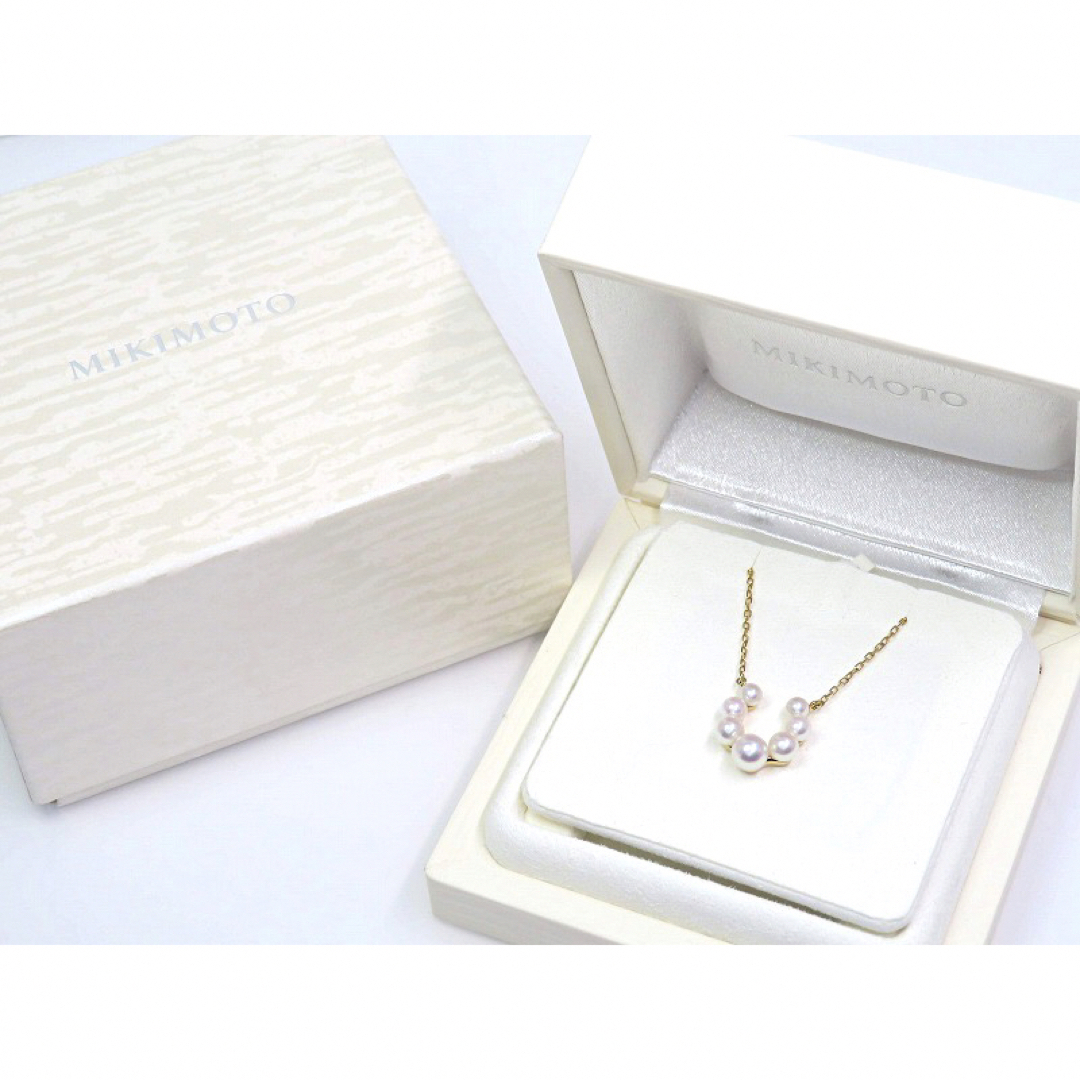 MIKIMOTO(ミキモト)の【現行モデル】MIKIMOTO ミキモト K18 パール ホースシューネックレス レディースのアクセサリー(ネックレス)の商品写真