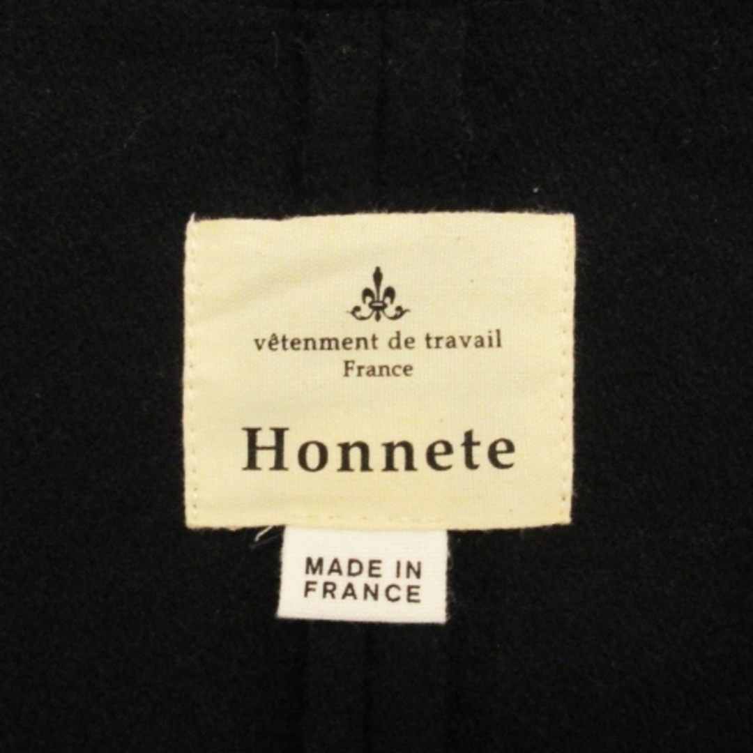 オネット Honnete ロング コート ショールカラー フランス製 ネイビー