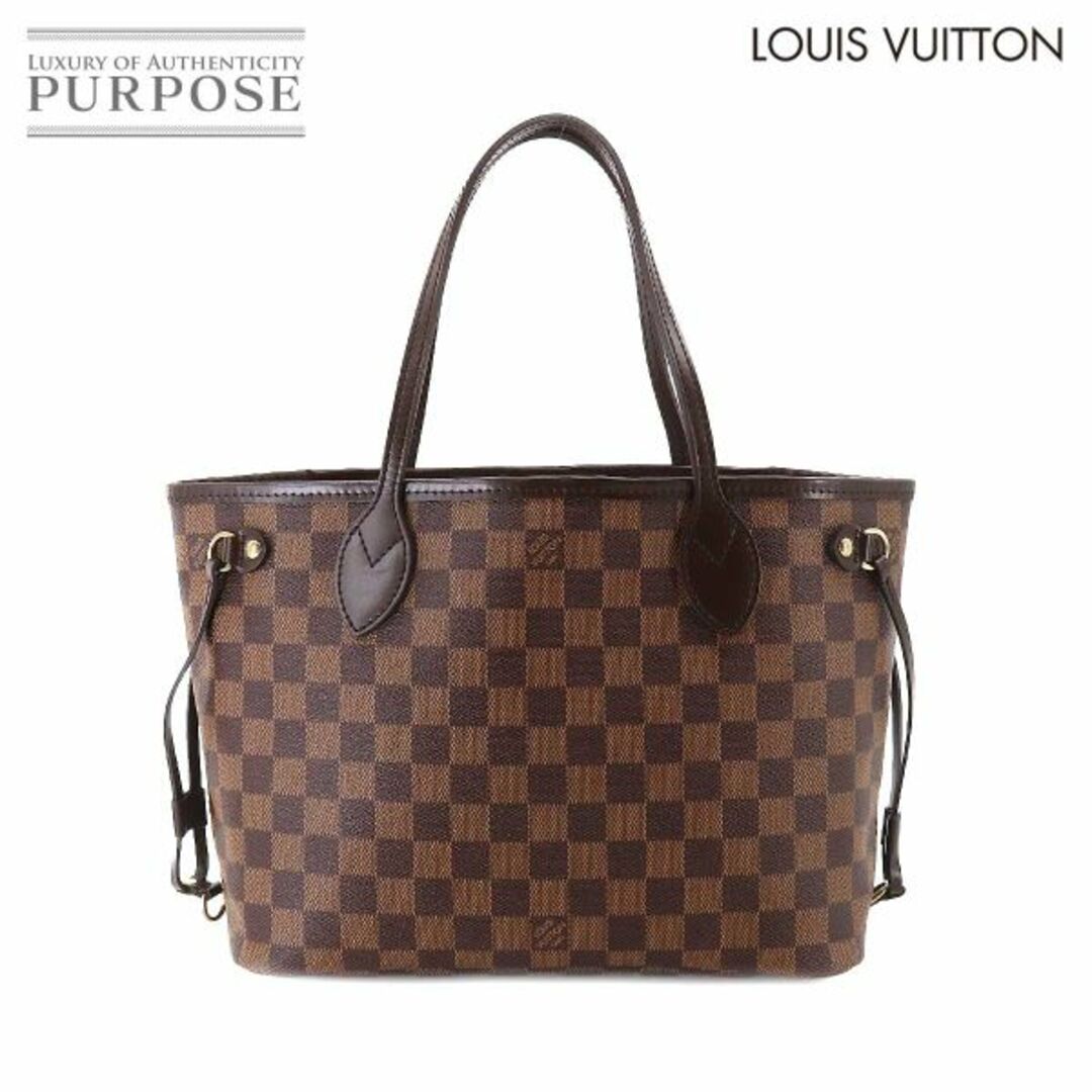 ファスナーポケット×１ルイ ヴィトン LOUIS VUITTON ダミエ ネヴァーフル PM トート バッグ エベヌ スリーズ N51109 ブラウン VLP 90211009