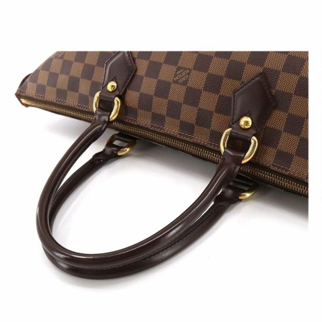 ルイ ヴィトン LOUIS VUITTON ダミエ サレヤ MM トート バッグ エベヌ N51182 ゴールド 金具 VLP 90211031オープンポケット×２