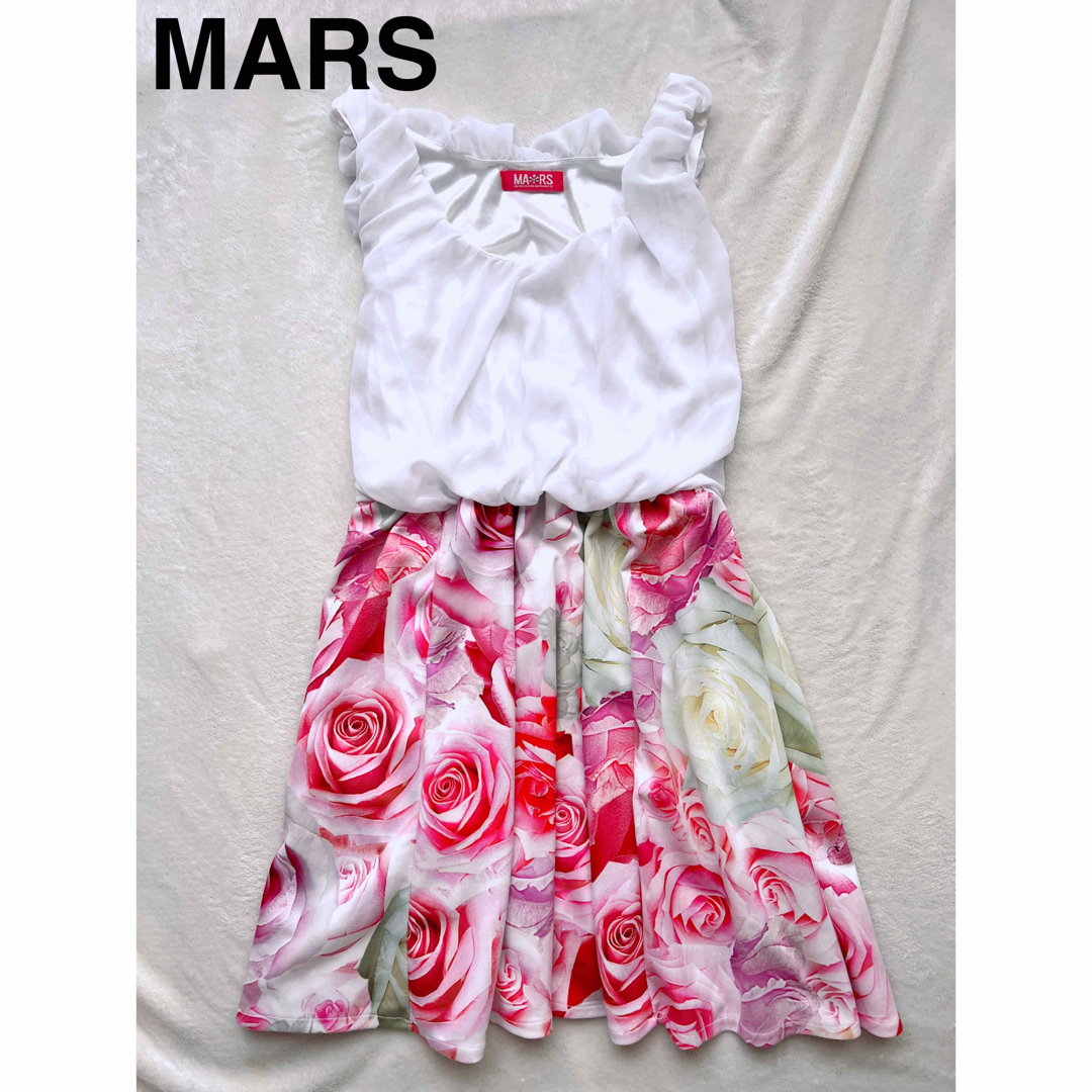 MARS - 【MARS】薔薇柄 ワンピース ドレス スカート マーズの通販 by