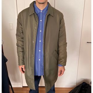 A.P.C. FOX BROTHERS コート　ツイード　比翼　ネイビー