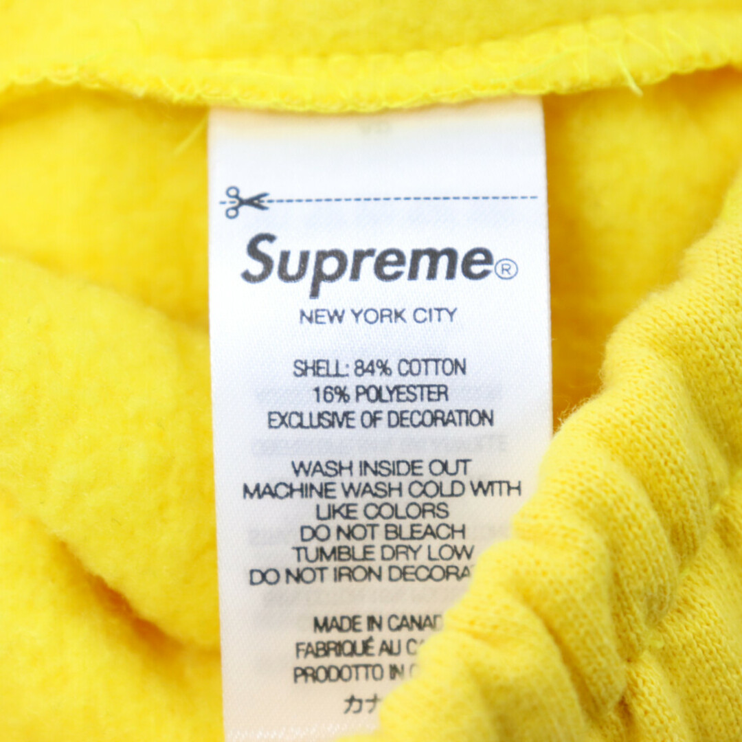 Supreme Raised Script Sweatpant yellow S