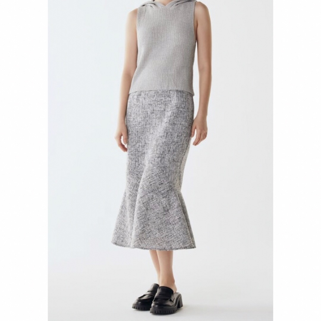 ZARA(ザラ)の年末値下げZARA新品タグ付きザラツィードマーメイドスカート　L レディースのスカート(ロングスカート)の商品写真