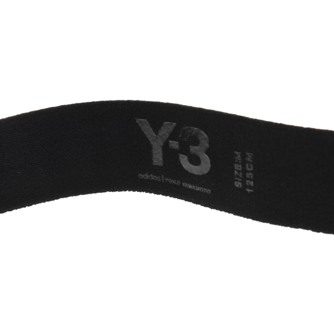 Y-3(ワイスリー)のY-3 ワイスリー ELASTICBELT ロゴ刺繍 ガチャベルト ブラック CY3531 メンズのファッション小物(ベルト)の商品写真