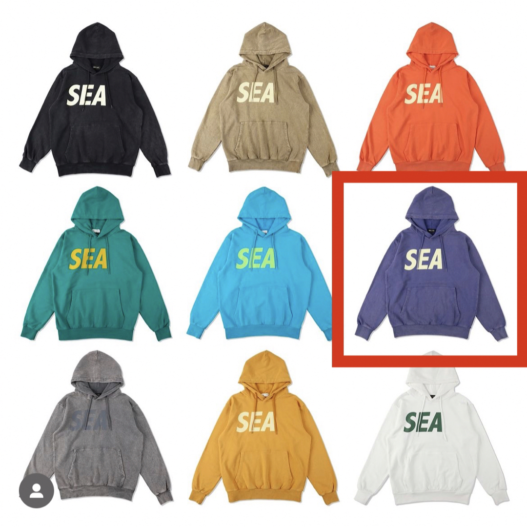 WIND AND SEA SEA SULFER HOODIE VIOLET Ｌ-