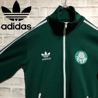 オリジナルス(Originals（adidas）)の希少XL⭐️adidasトラックジャケット PALMEIRAS⚽️ビンテージ 緑(ジャージ)