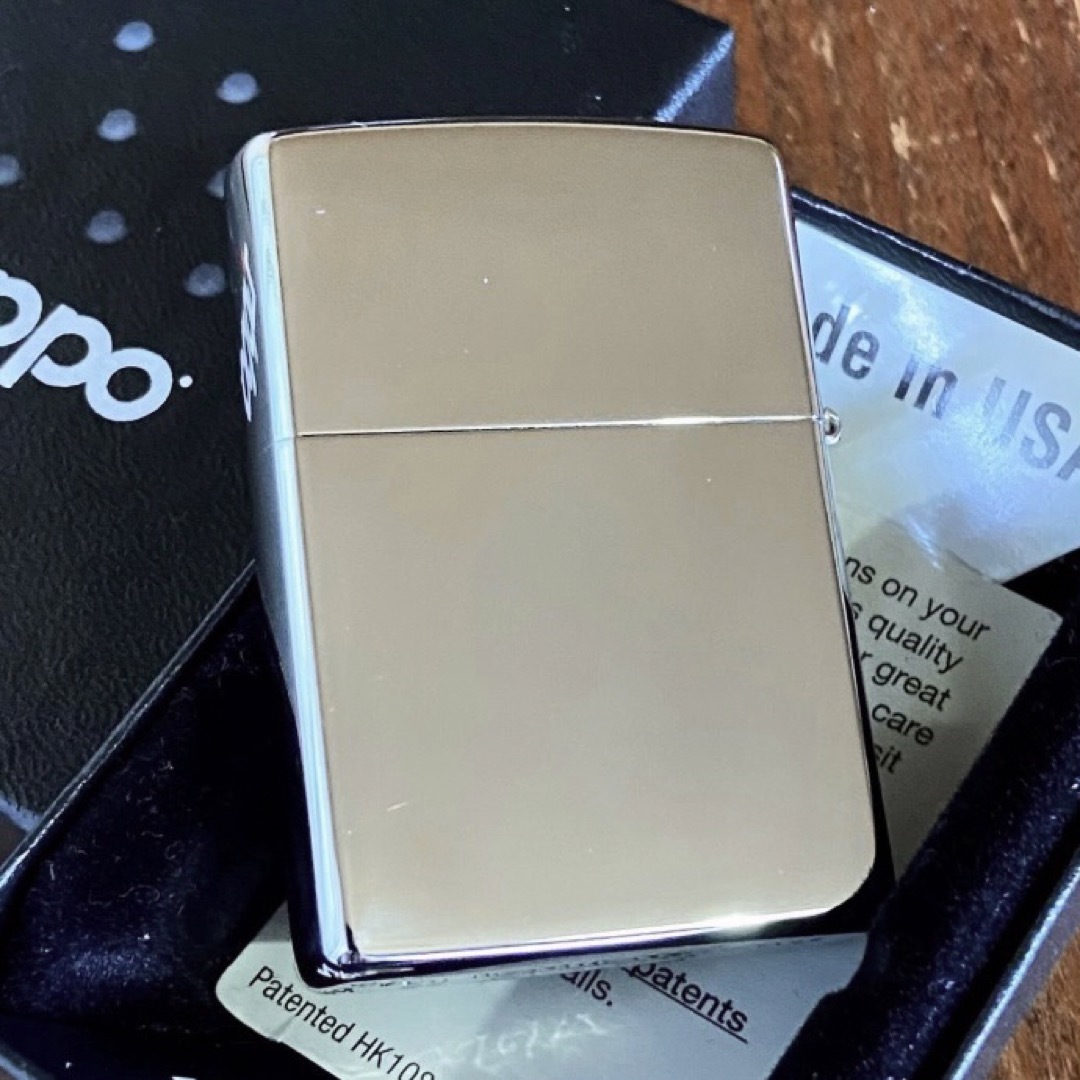 新品 Zippo シェル マルチストライプ シルバー ジッポー