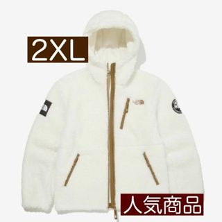 店頭完売品！韓国限定THE NORTH FACEリモフリースフーディー2XL 白