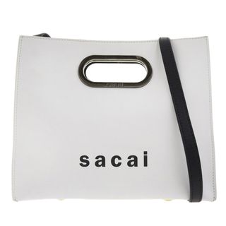 美品　sacai 19SS ロゴ　レザー　ハンドバッグ　トート　サカイ　クラッチ