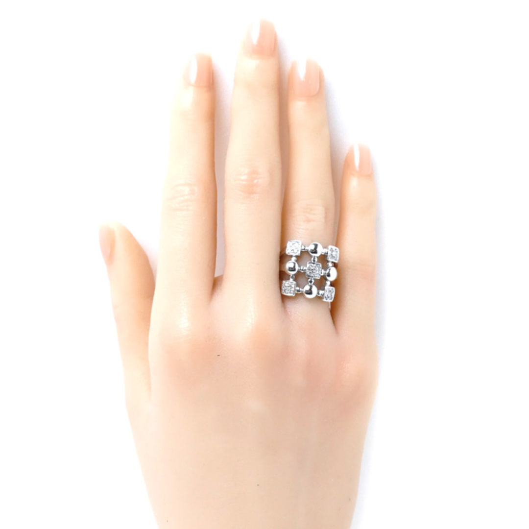 K18WG ホワイトゴールド リング・指輪 ダイヤモンド2.00ct 11号 3.0g レディース【美品】