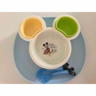 ディズニー(Disney)のミッキー　ベビー食器(プレート/茶碗)