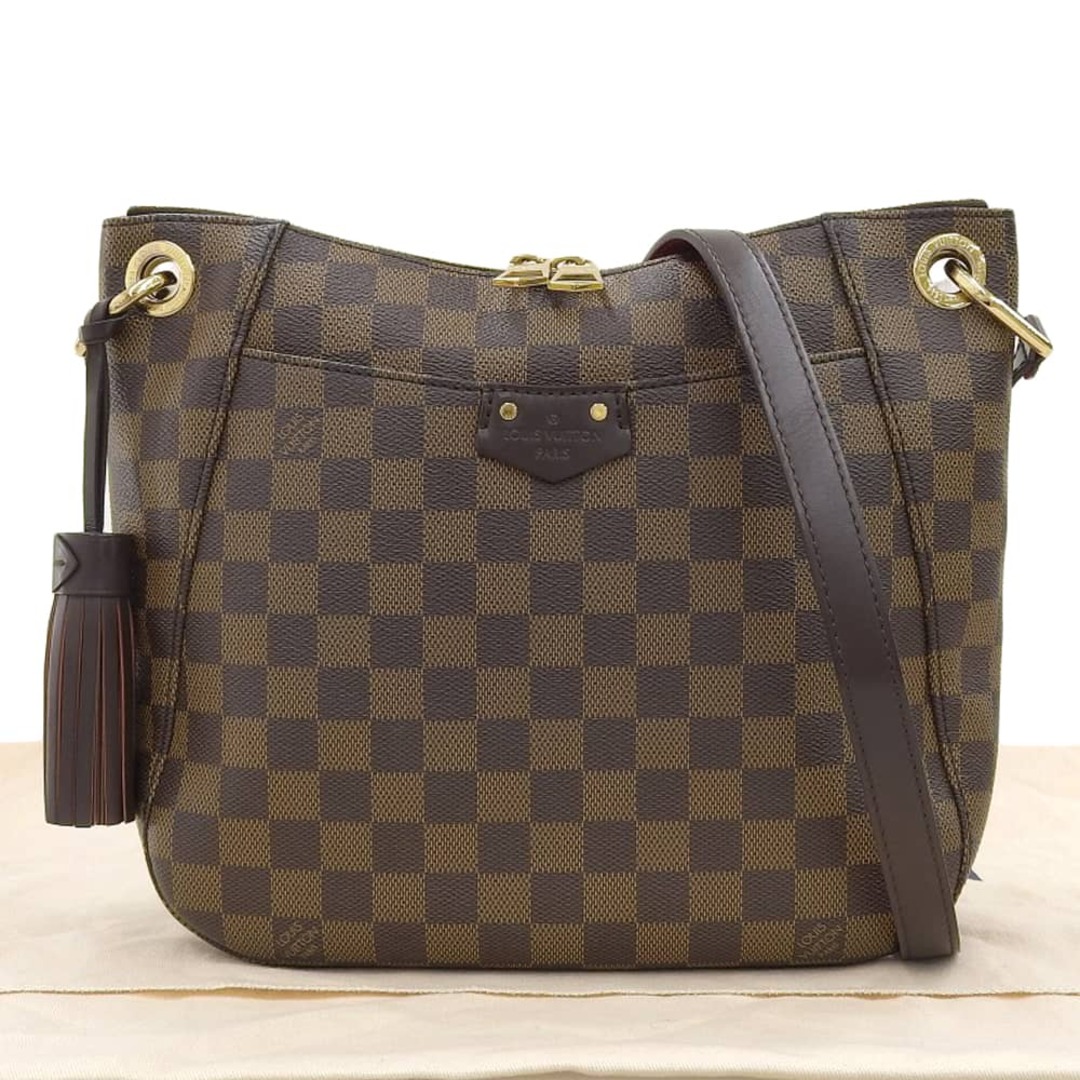 【本物保証】 布袋付 超美品 ルイヴィトン LOUIS VUITTON ダミエ サウスバンク 斜め掛け ショルダーバッグ エベヌ N42230