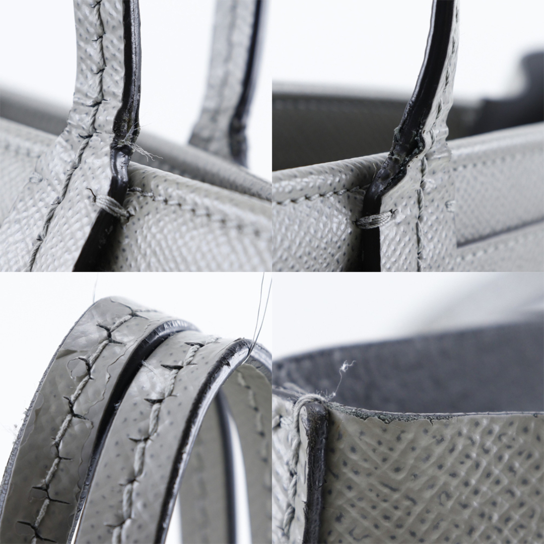 【Salvatore Ferragamo】サルヴァトーレフェラガモ ヴァラリボン カーフ グレー レディース トートバッグ 7