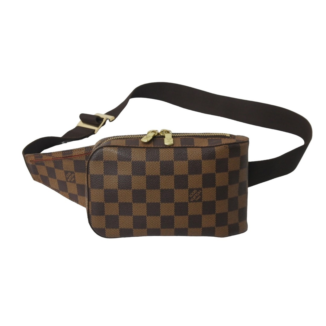 LOUIS VUITTON(ルイヴィトン)のLOUIS VUITTON ルイヴィトン ダミエ ウエストバッグ ボディバッグ ジェロニモス N51994 ブラウン ゴールド 美品 中古 56108 レディースのバッグ(ボディバッグ/ウエストポーチ)の商品写真